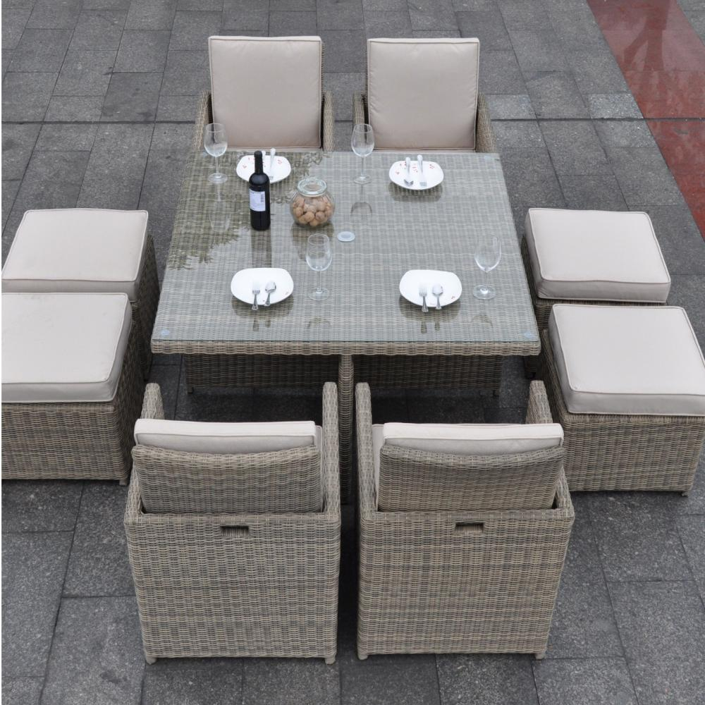 Chester Cube Rattan 4 Seat Set for measurements 1000 X 1000