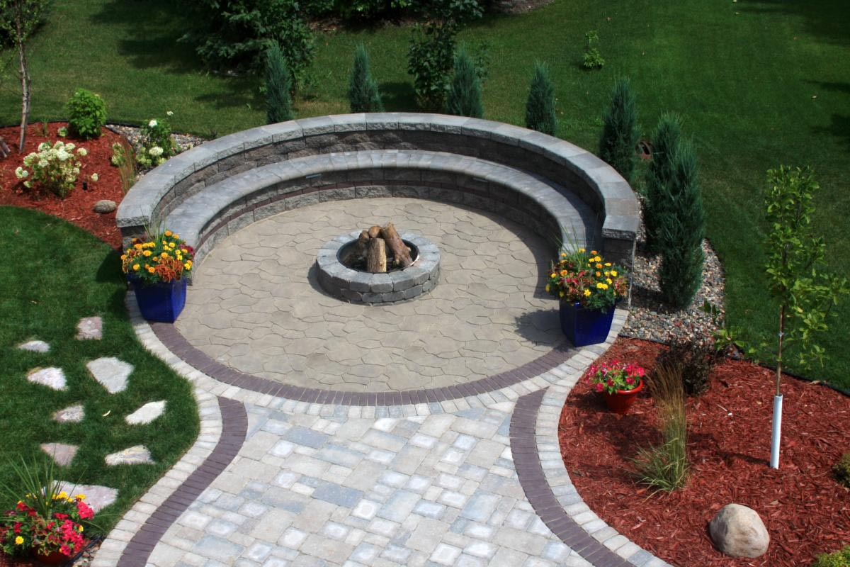 Circular Paver Patio With Fire Pit Fire Pit Design Ideas in dimensions 1200 X 800