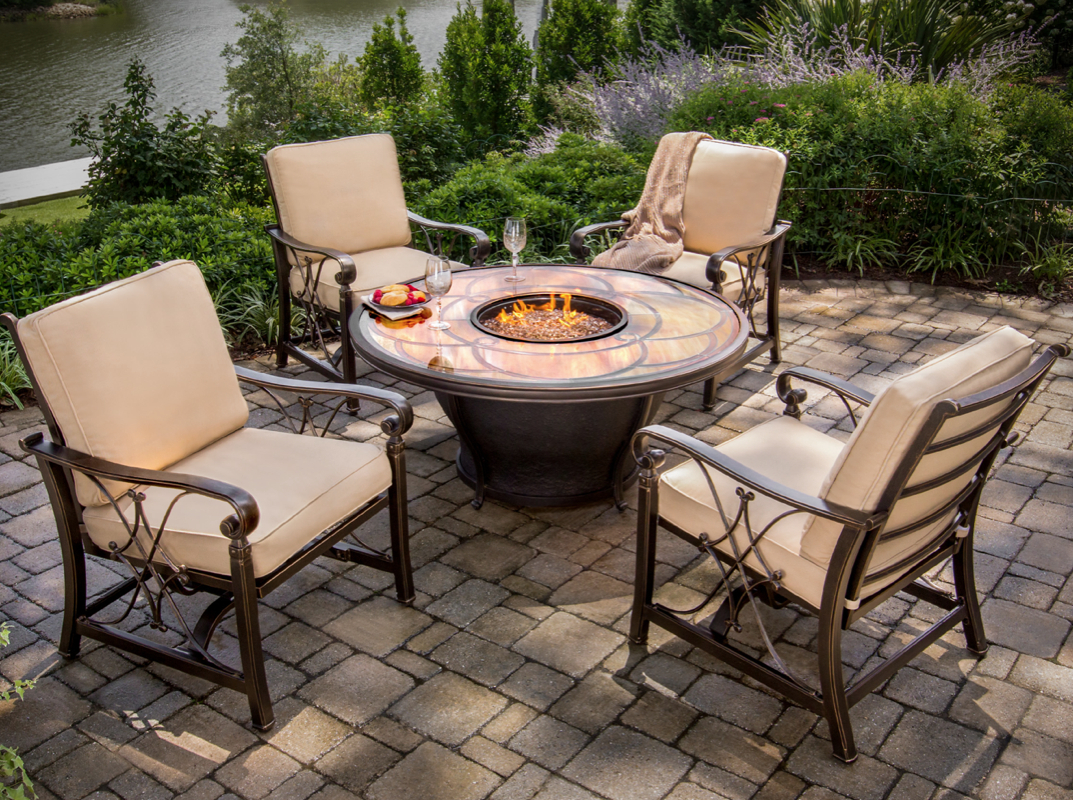 Cirrus Firepit Chat Group From Agio Wwwagio Usa in size 1073 X 800