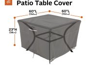 Classic Accessories Ravenna 60 In L X 60 In W X 23 In H Square Patio Table Cover throughout dimensions 1000 X 1000