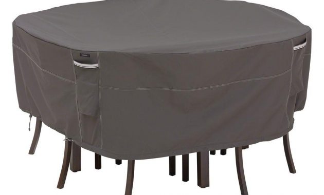 Classic Accessories Ravenna Medium Round Patio Table And Chair Set Cover pertaining to proportions 1000 X 1000