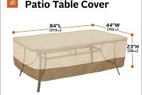 Classic Accessories Veranda Rectangularoval Patio Table Cover X Large for size 3000 X 3000