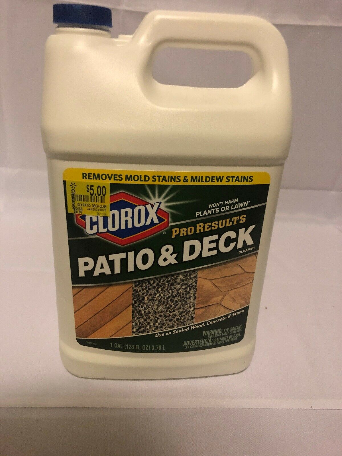 Clorox Patio And Deck Cleaner 1 Gal Remove Stains Wood Concrete Stone throughout size 1200 X 1600