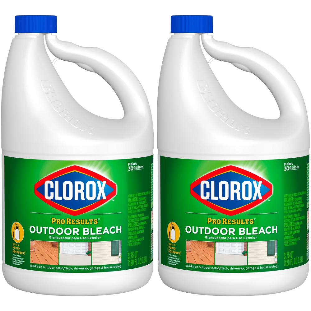 Clorox Pro Results 120 Oz Concentrated Outdoor Bleach Cleaner 2 Pack with measurements 1000 X 1000