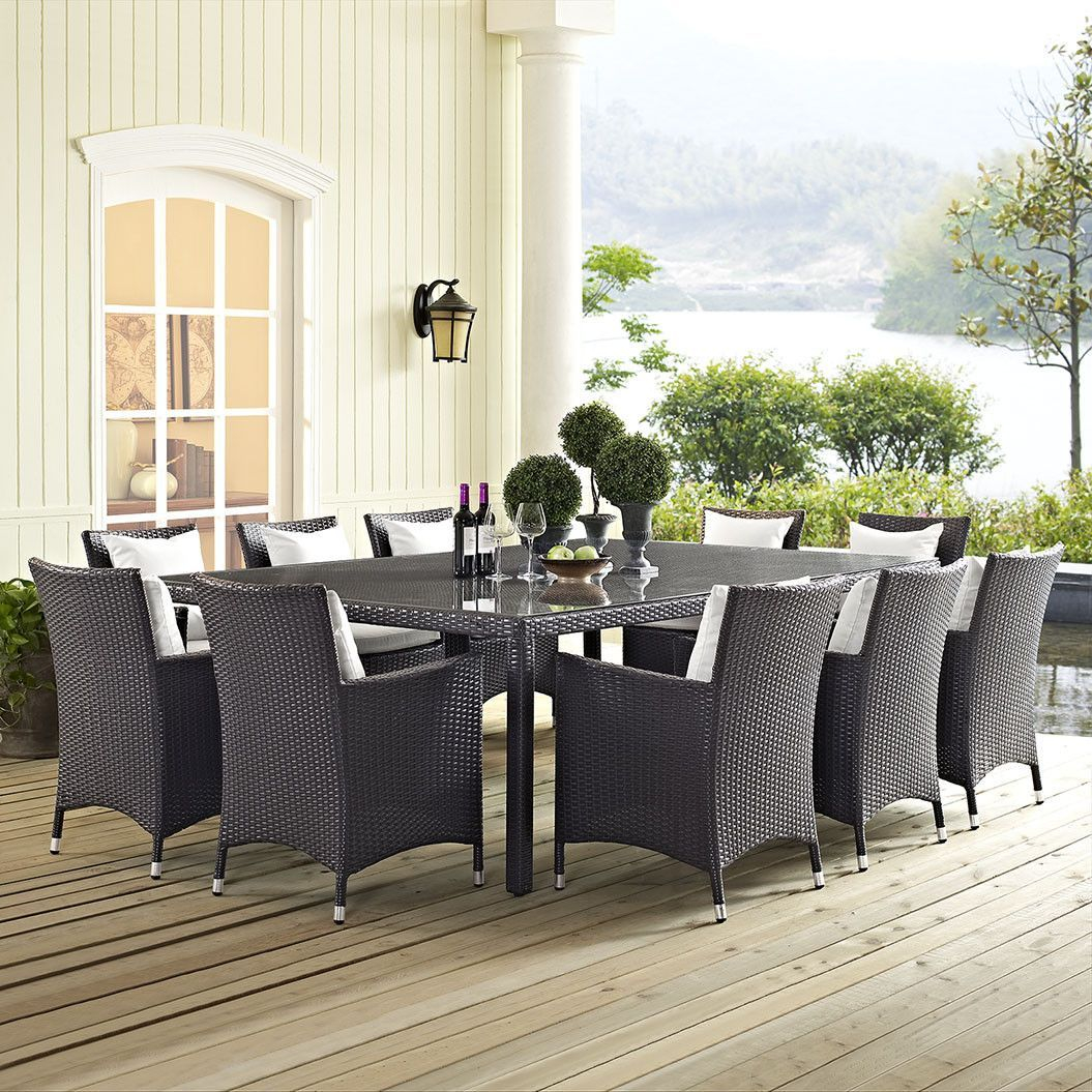 Convene 90 Outdoor Patio Dining Table In 2019 Outdoor intended for sizing 1055 X 1055