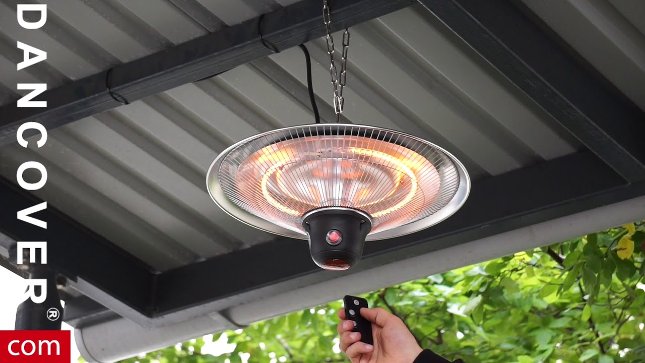 Cosylifestyle Hanging Patio Heater With A Remote Control From Dancover in measurements 1280 X 720