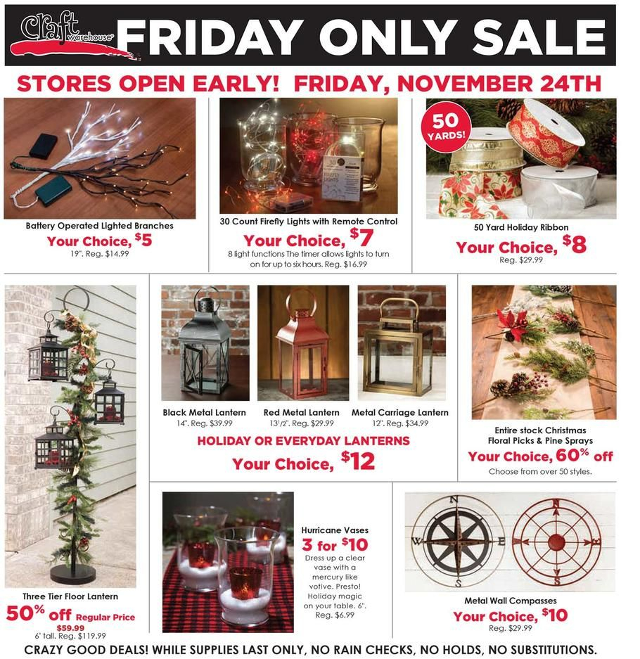 Craft Warehouse Black Friday 2017 Ad Scan Deals And Sales in dimensions 910 X 937