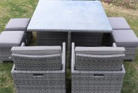 Cuba Cube Rattan 4 Seater Set with dimensions 1000 X 1000