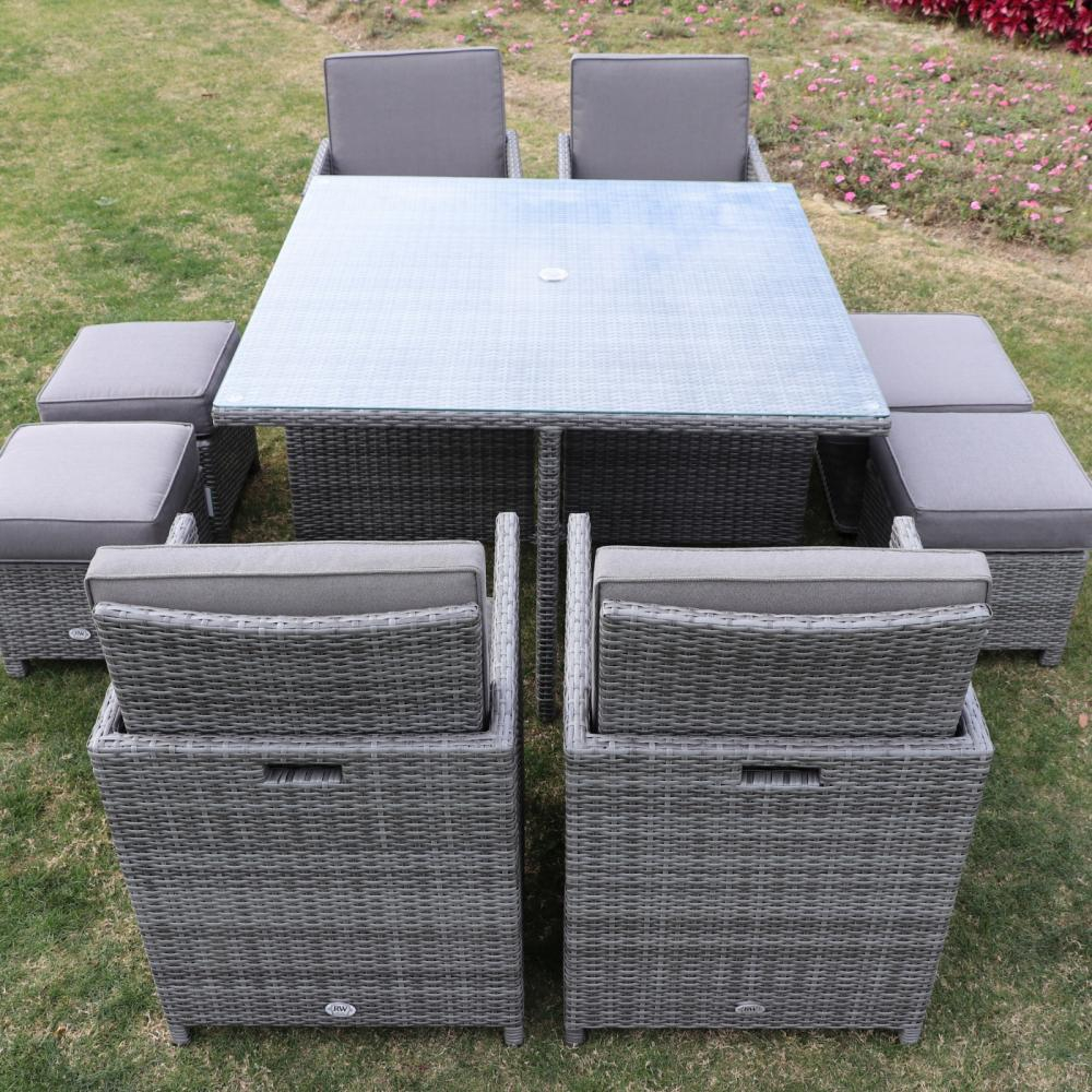 Cuba Cube Rattan 4 Seater Set with dimensions 1000 X 1000