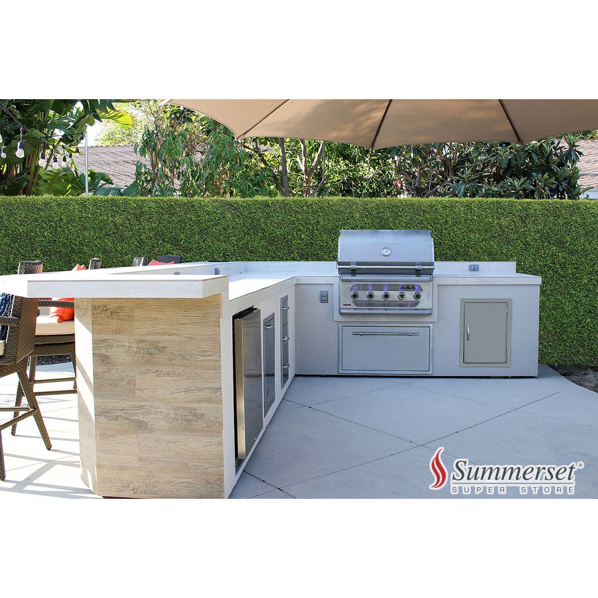 Custom L Shape Bbq Island Summerset Superstore In 2019 inside dimensions 1200 X 1200