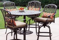 Darlee Elisabeth 5 Piece Antique Bronze Aluminum Bar Patio intended for sizing 900 X 900