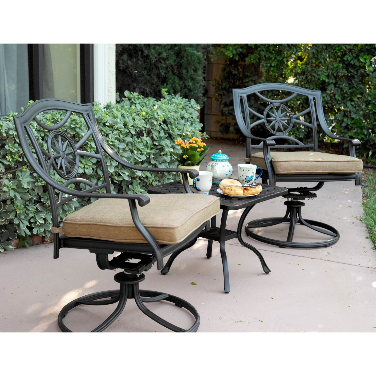 Darlee Victoria 5 Piece Resin Wicker Patio Chaise Lounge Set inside size 1600 X 1600