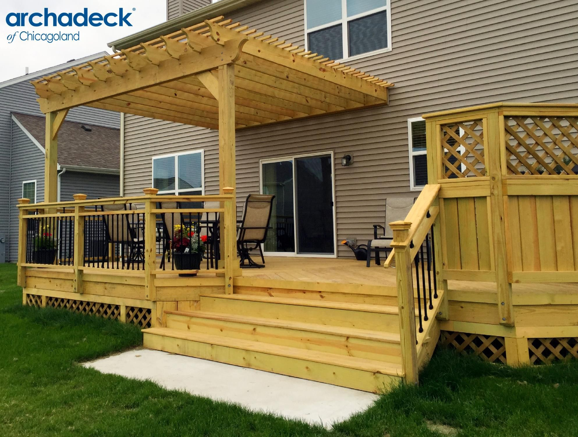 Deck Design Ideas Archadeck Of Chicagoland Deck With regarding measurements 1986 X 1501