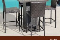 Details About Barbados Pub Table Set W Barstools 5 Piece Outdoor Patio Espresso for sizing 1600 X 1600