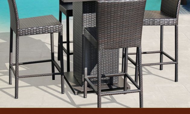 Details About Barbados Pub Table Set W Barstools 5 Piece Outdoor Patio Espresso for sizing 1600 X 1600