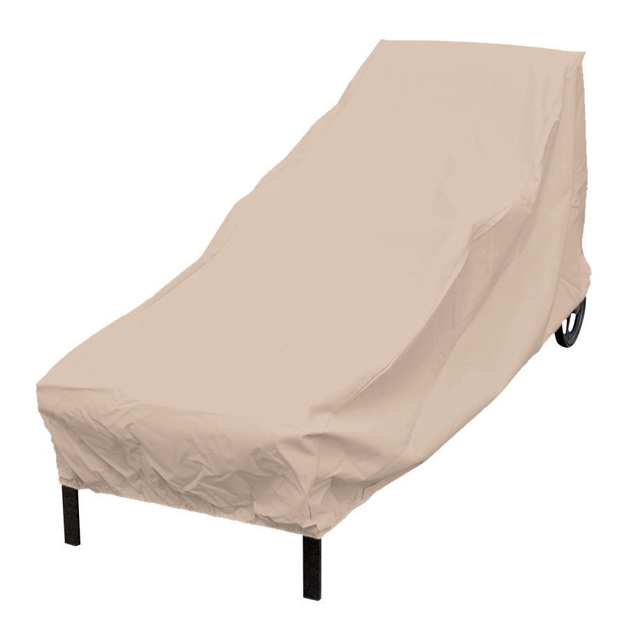 Details About Elemental Tan Polyester Weatherproof Chaise Lounge Cover Patio Chair Cover Up in measurements 900 X 900