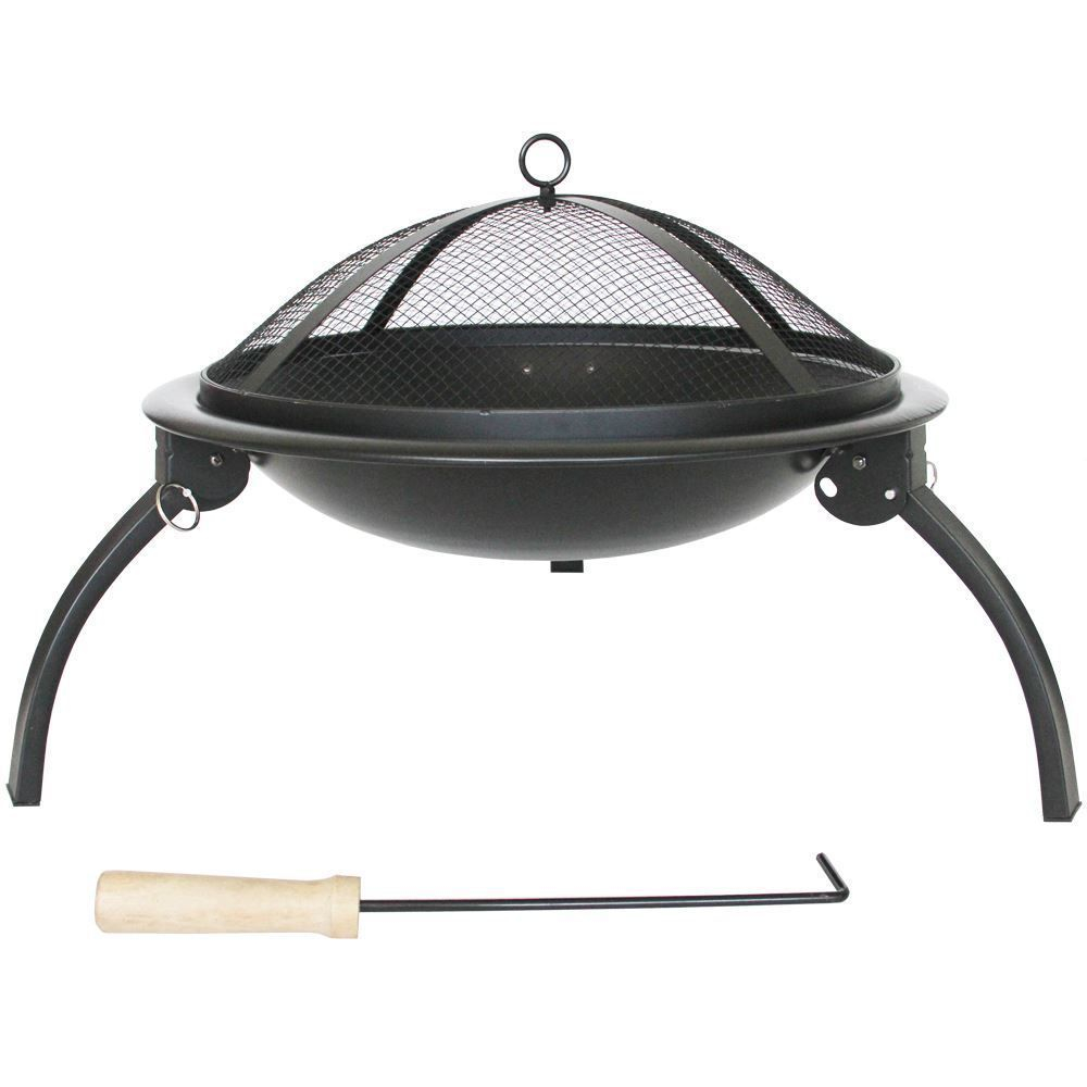 Details About Fire Pit Small Folding Black Charcoal Outdoor intended for size 1000 X 1000