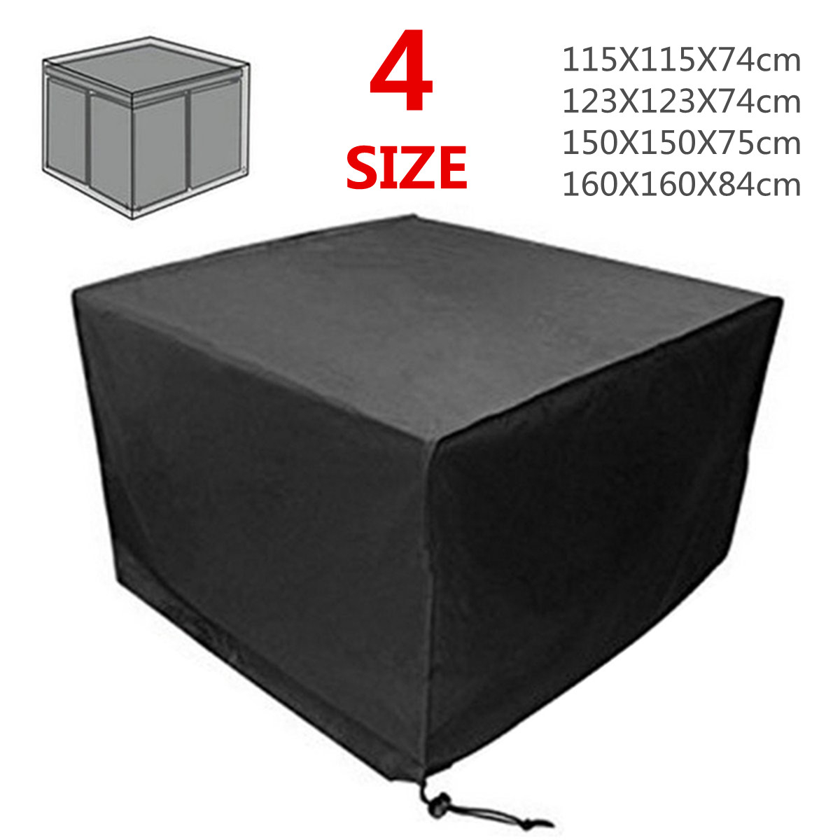 Details About Garden Patio Furniture Cover Waterproof Cube Outdoor Rattan Table Protective intended for size 1200 X 1200