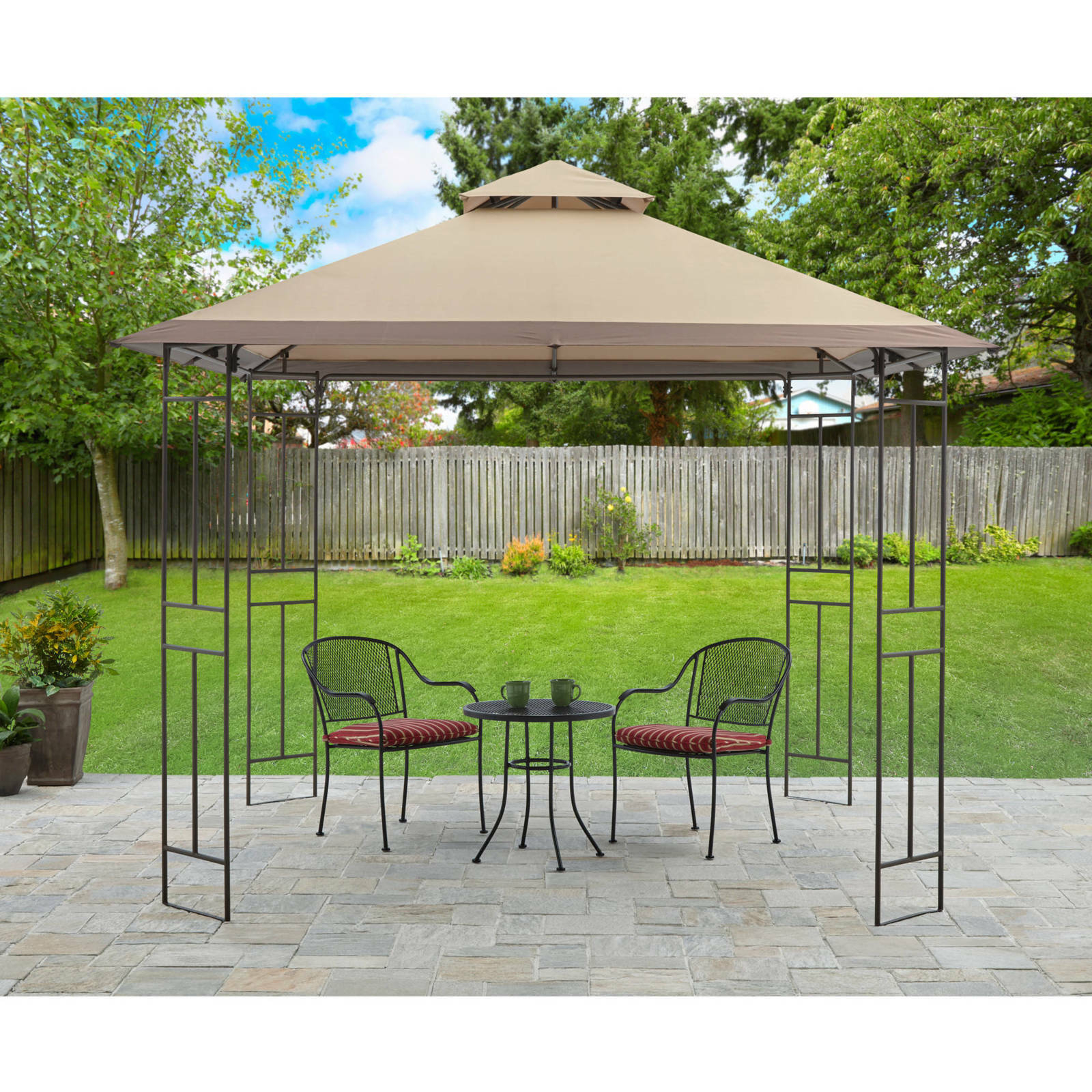 Details About Gazebo Tent Polyester Canopy Outdoor Backyard Shade Patio Deck Furniture 10x10 for proportions 1600 X 1600