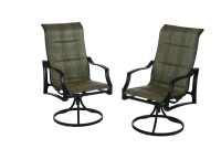 Details About Hampton Bay Patio Dining Chair Statesville Padded Sling Swivel Seat 2 Pack with regard to dimensions 1000 X 1000