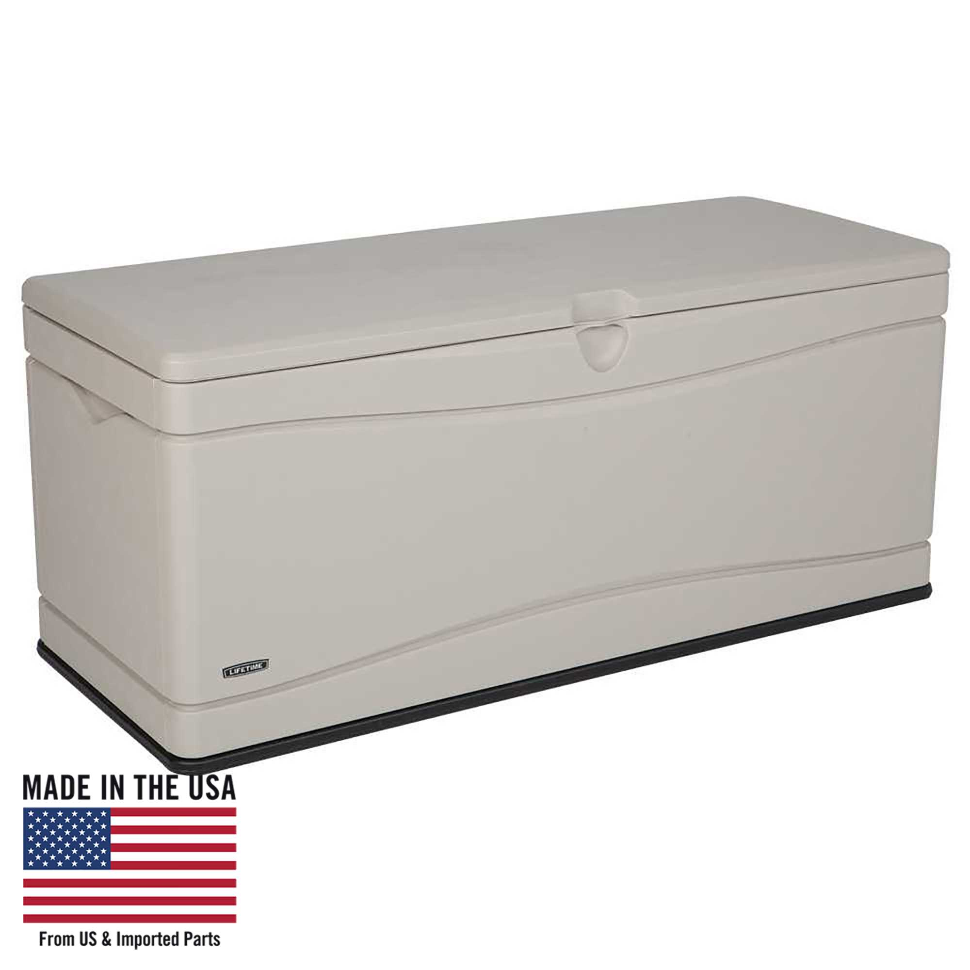 Details About Lifetime 130 Gallon Heavy Duty Outdoor Storage Deck Box Desert Sand intended for size 2000 X 2000