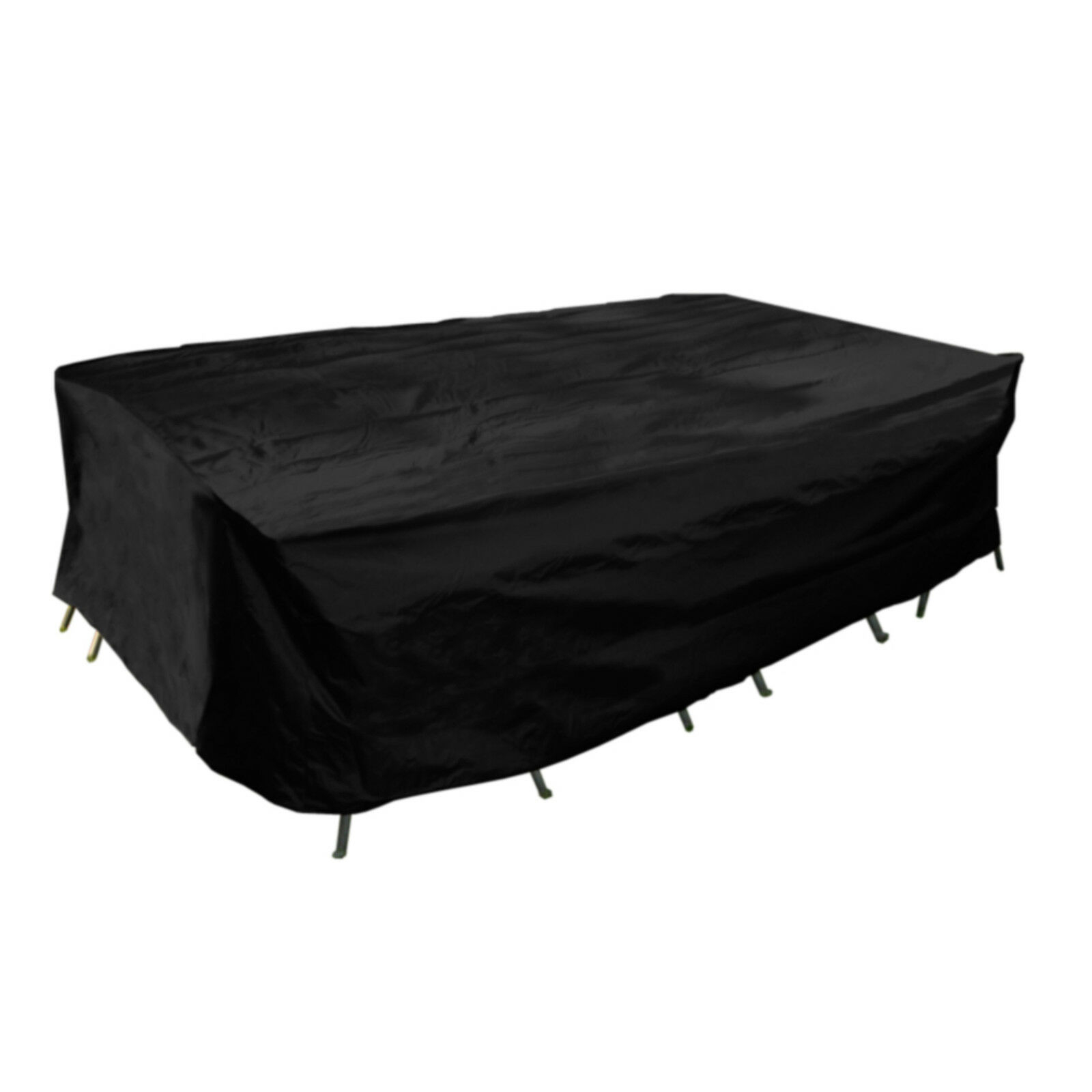Details About Mr Bar B Q Patio Dining Set Cover 96 X 65 X 30 Inches Black throughout measurements 1600 X 1600