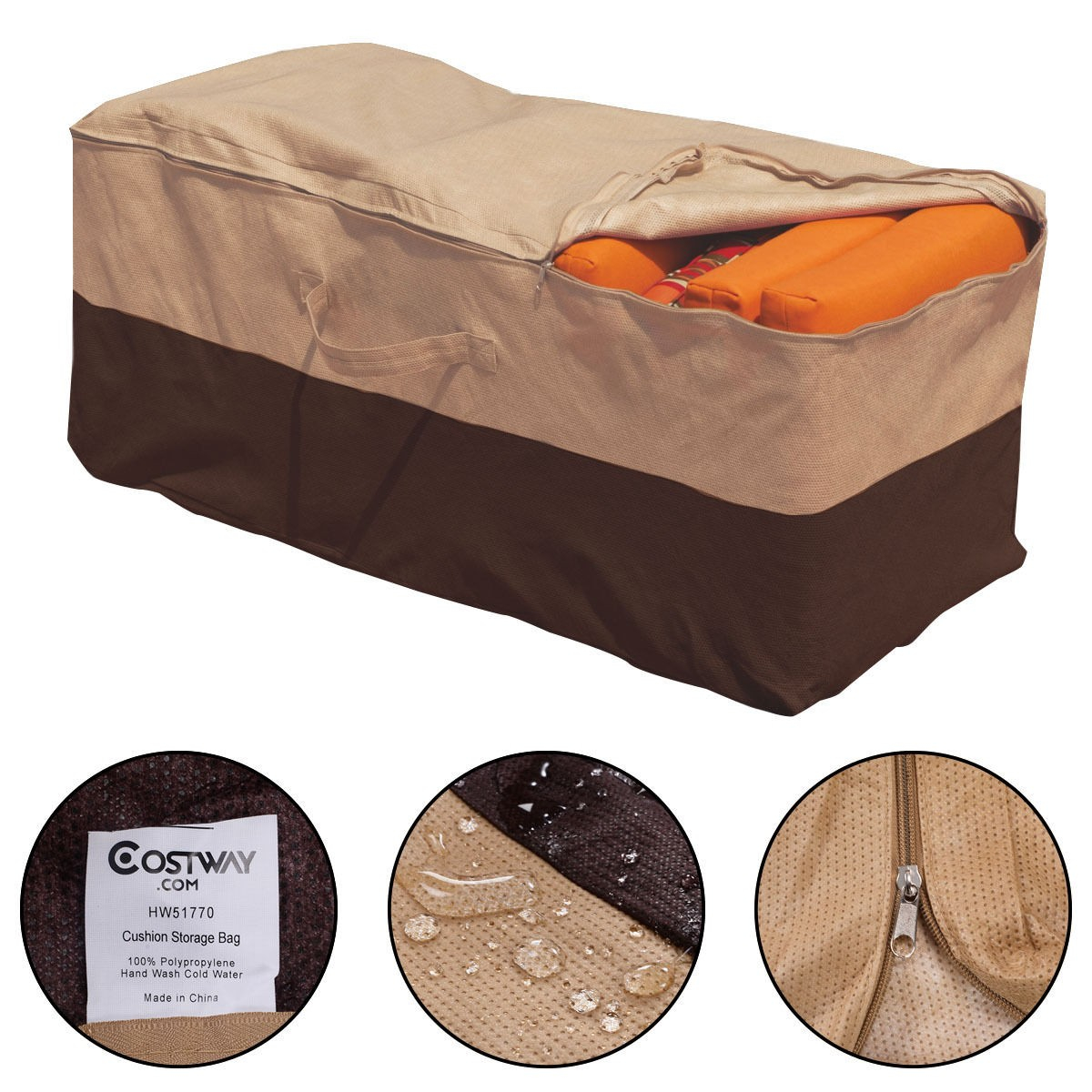 Details About Outdoor Cushion Storage Bag Patio Chaise Organizer Furniture Protection Cover Us in proportions 1200 X 1200