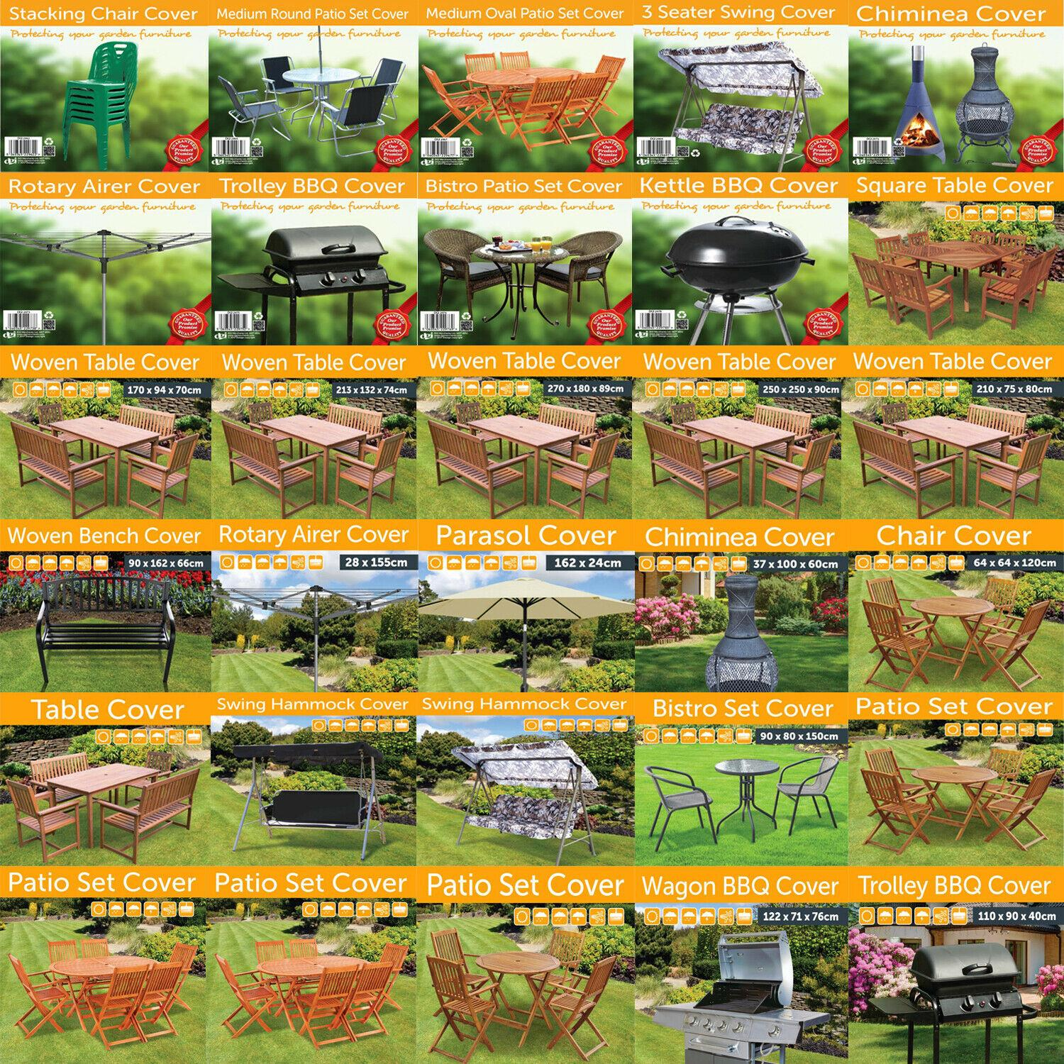 Details About Outdoor Garden Furniture Covers Bbq Table Chairs Bench Hammock Parasol Covers for size 1500 X 1500
