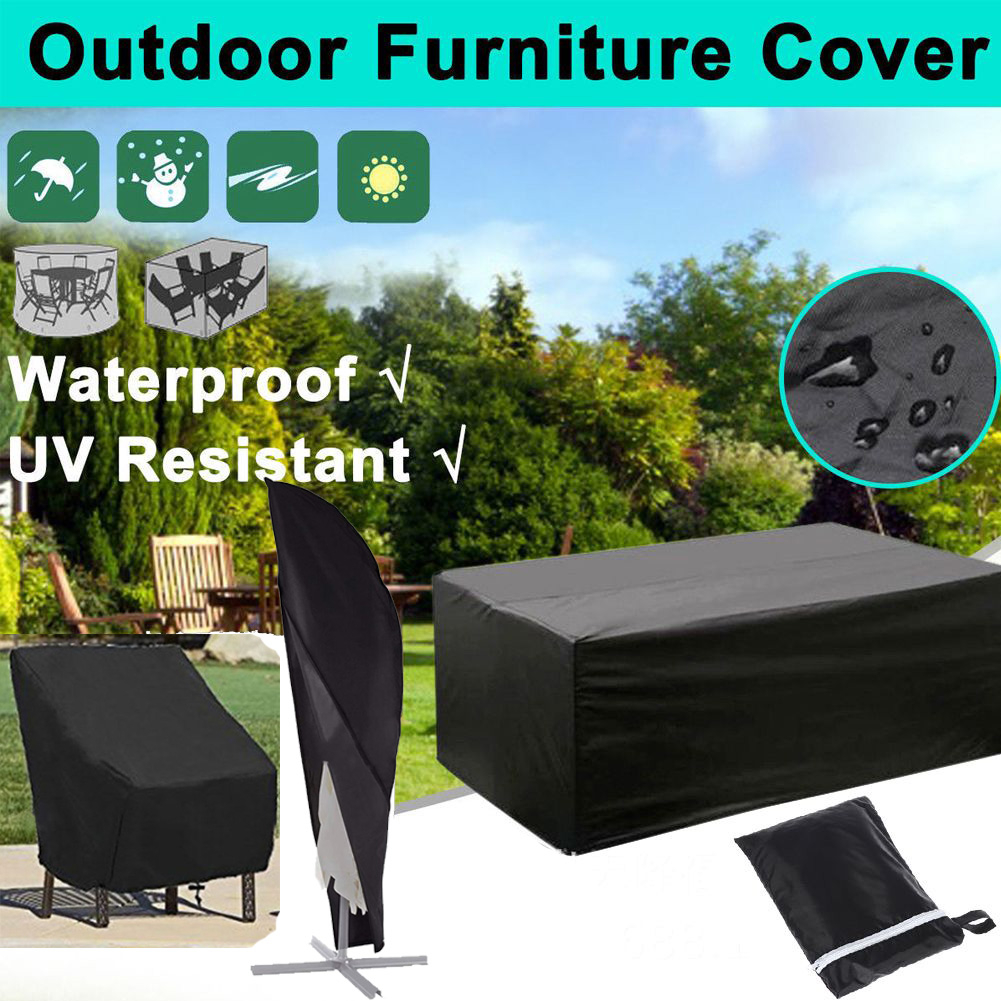 Details About Outdoor Patio Furniture Cover Garden Rattan Table Chair Cover Parasol Waterproof for proportions 1001 X 1001