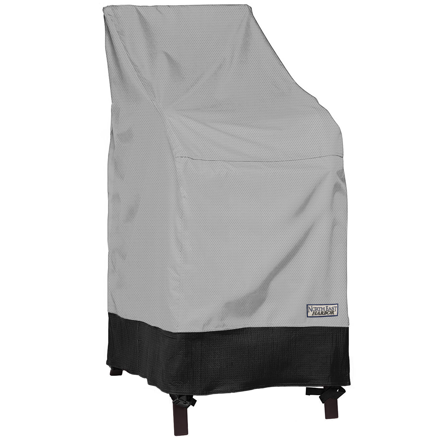 Details About Outdoor Stackable Chair Patio Furniture Cover 28w X 30d X 49h Grayblack within size 1500 X 1500