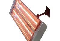 Details About Patio Heater 1500 Watt Infrared Double Electric Wall Mount Electric Remote Crtl inside proportions 1000 X 1000