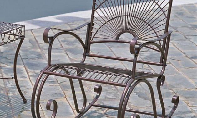 Details About Sun Ray Iron Rocking Chair Patio Deck Rocker Swivel Chair Outdoor Furniture Deco inside dimensions 1600 X 1600