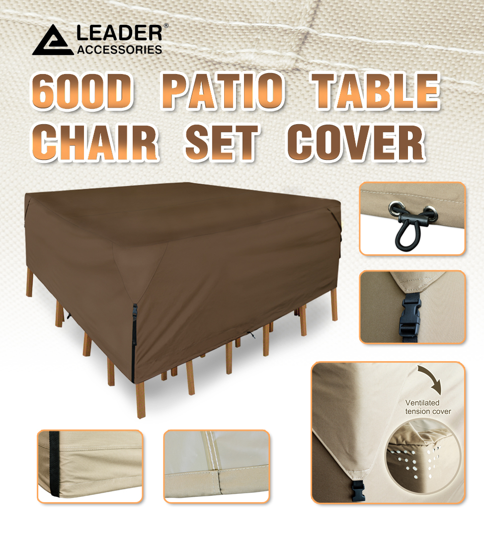 Details About Waterproof Square Round Patio Table Chair Set Cover Size L 96lx96wx30h pertaining to measurements 974 X 1077