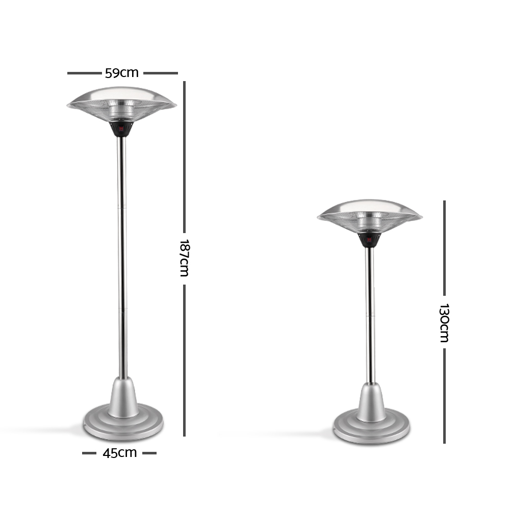 Devanti 3000w Electric Portable Patio Strip Heater within proportions 1000 X 1000