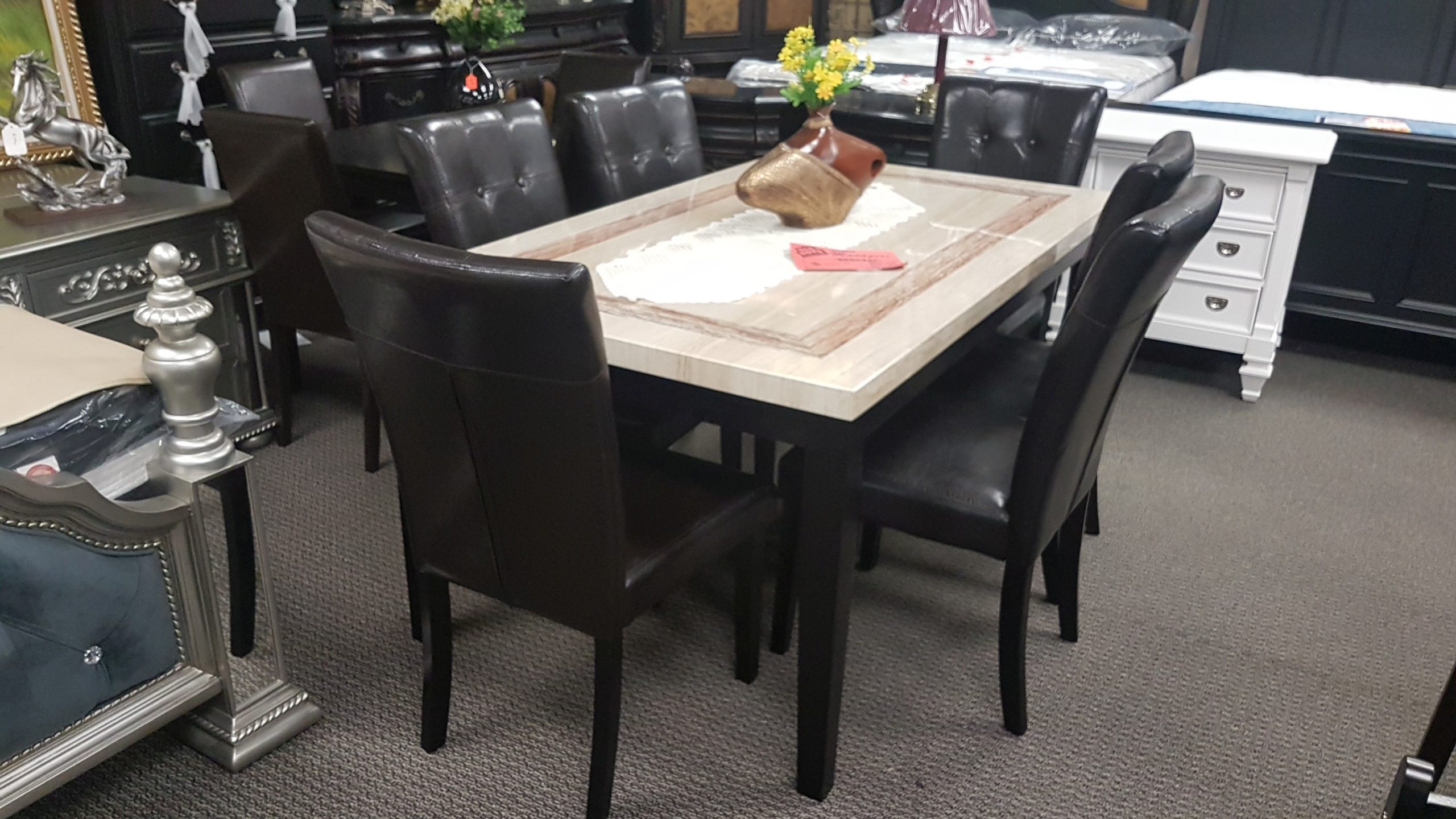 Dining Sets Big Boys Furniture throughout dimensions 2560 X 1440