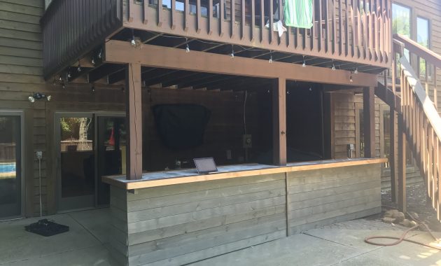 Diy Outdoor Patio Bar Under Deck Album On Imgur within proportions 4032 X 3024