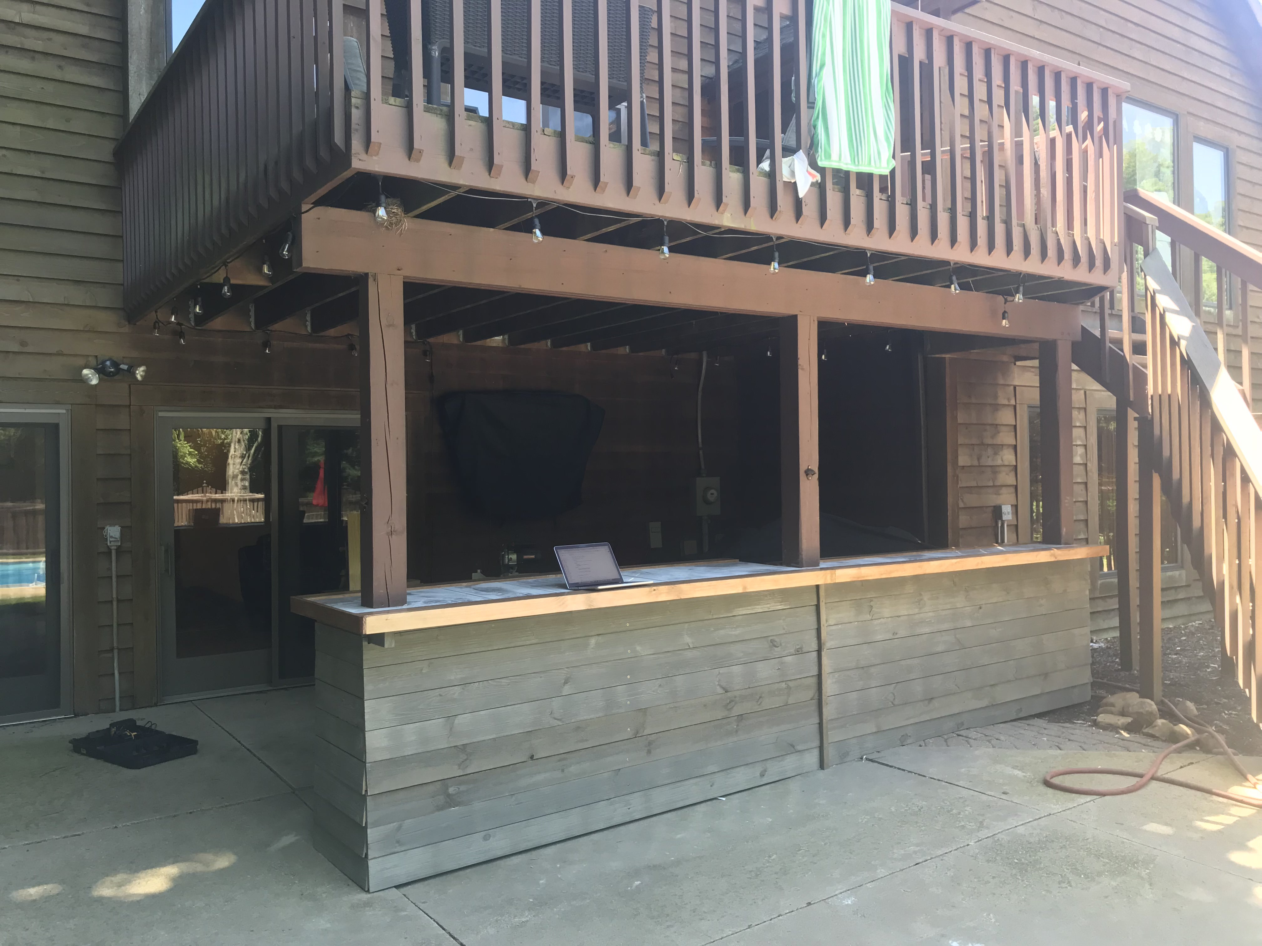 Diy Outdoor Patio Bar Under Deck Album On Imgur within proportions 4032 X 3024