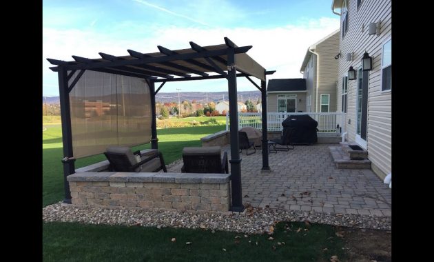 Diy Paver Patio Fire Pit Pergola Project Time Lapse within size 1280 X 720