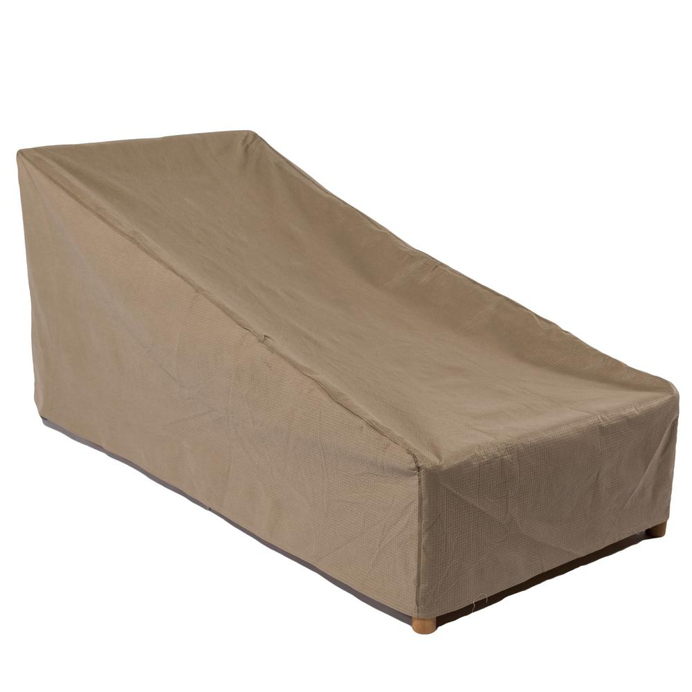 Duck Covers Essential 80 In Tan Patio Chaise Lounge Cover regarding dimensions 1000 X 1000