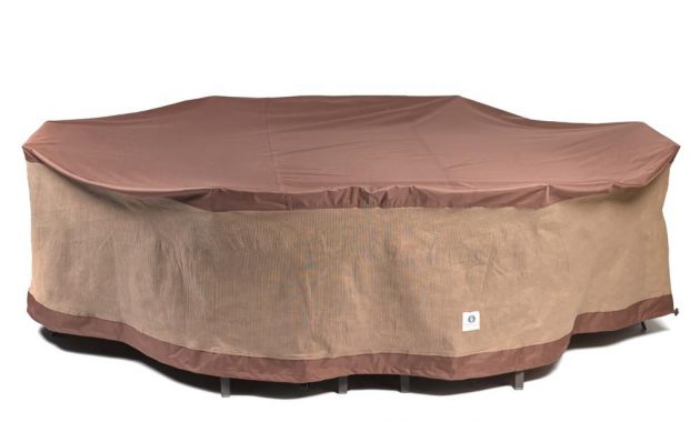 Duck Covers Ultimate 96 In L Rectangleoval Patio Table And Chair Set Cover with size 1000 X 1000