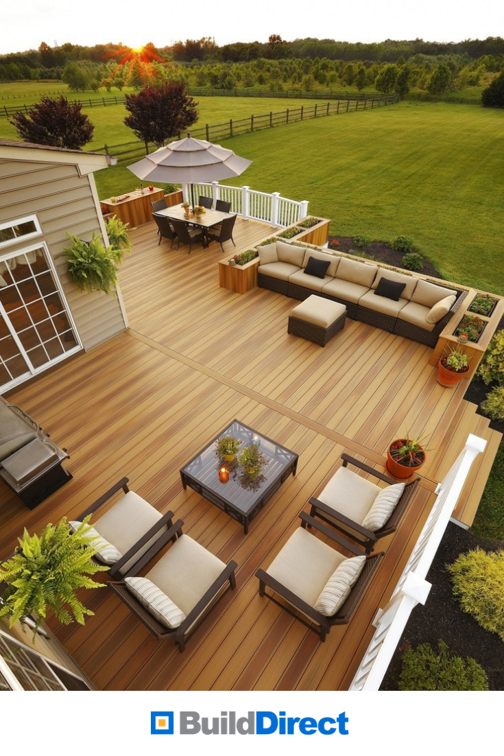 Duralife Decking Golden Teak In 2019 Patio Deck Designs for size 735 X 1102