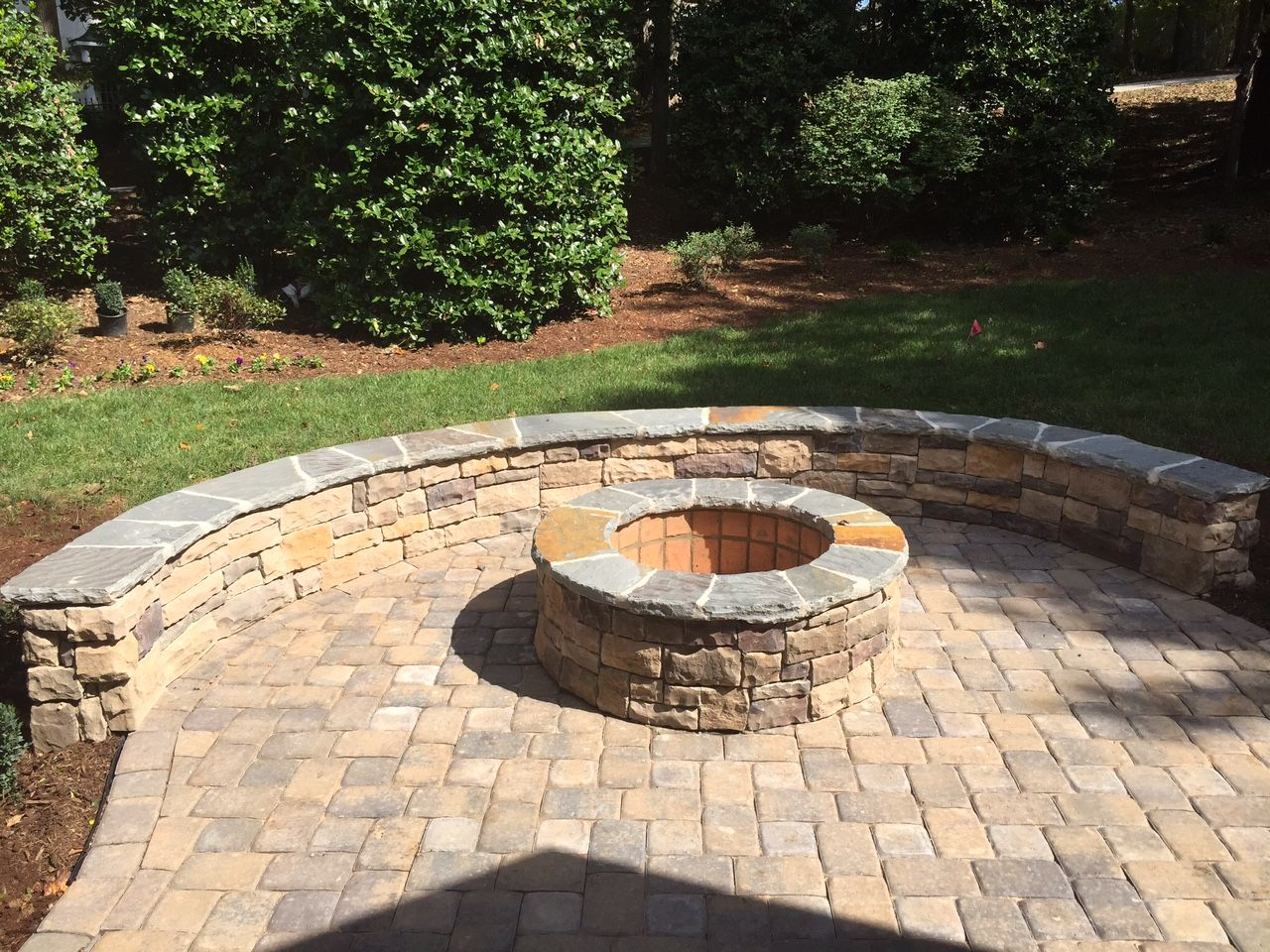 Durham Fire Pit On Belgard Paver Patio Fire Pit Patio inside sizing 1280 X 960