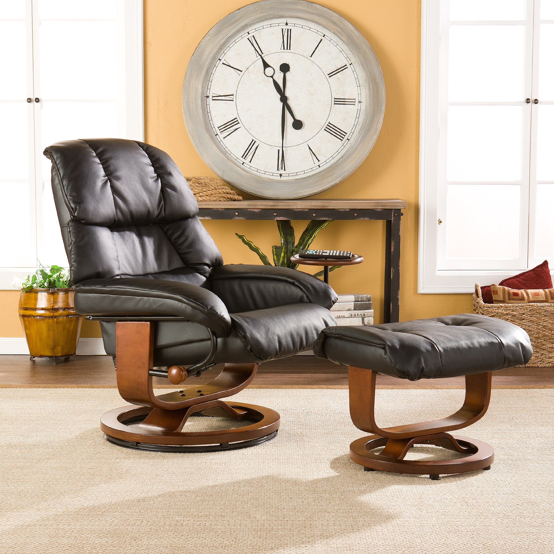 Dylan Recliner And Ottoman Multiple Colors Walmart with regard to dimensions 1800 X 1800