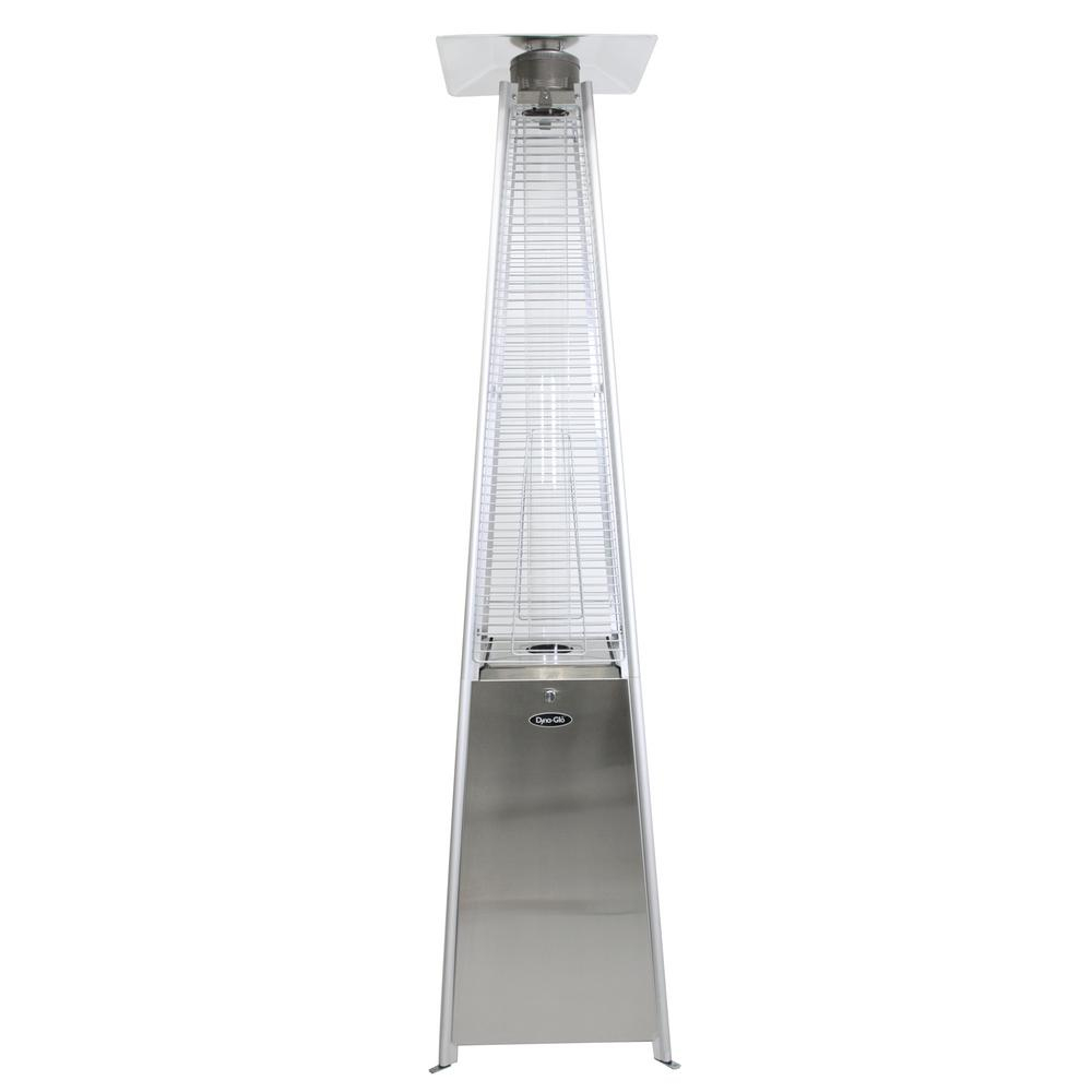 Dyna Glo 42000 Btu Stainless Steel Pyramid Flame Gas Patio Heater in measurements 1000 X 1000