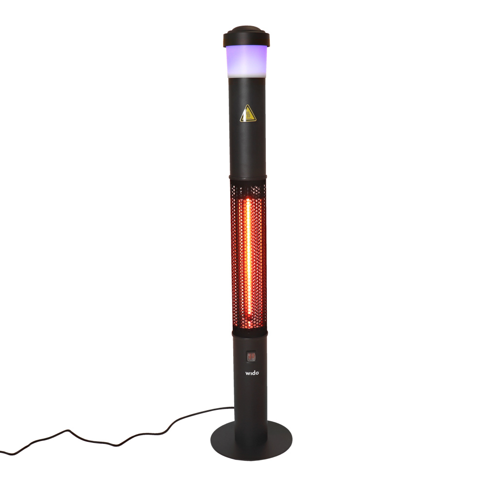 Electric Patio Heater With Bluetooth Speaker Led Light with proportions 1000 X 1000