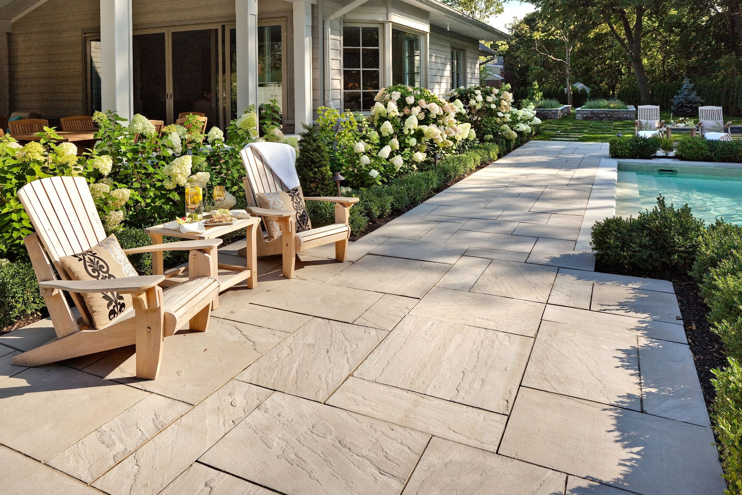 Fantastic Stamped Concrete Vs Pavers For Modern Outdoor with regard to measurements 2400 X 1600