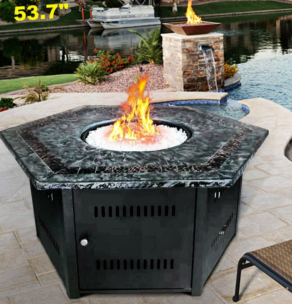 Fire Pit Table Outdoor Gas Propane Garden Yard Big Patio throughout size 940 X 976