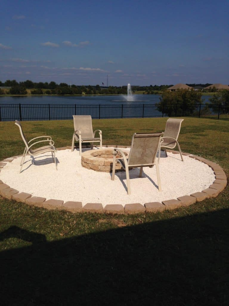 Fire Pit With Pea Gravel And Pavers pertaining to proportions 768 X 1024