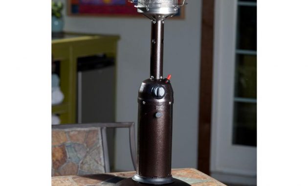 Fire Sense 10000 Btu Hammered Bronze Tabletop Propane Gas Patio Heater within measurements 1000 X 1000