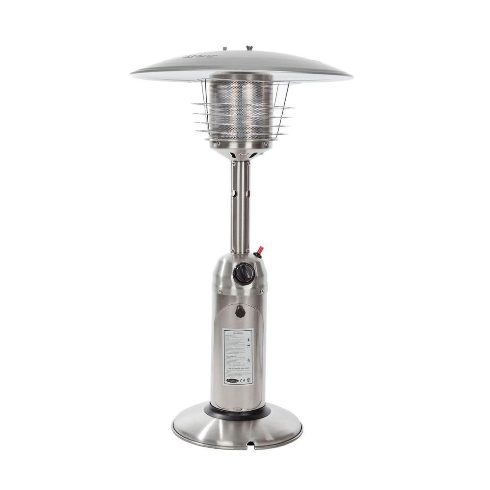 Fire Sense 10000 Btu Stainless Steel Tabletop Propane Gas Patio Heater intended for sizing 1000 X 1000